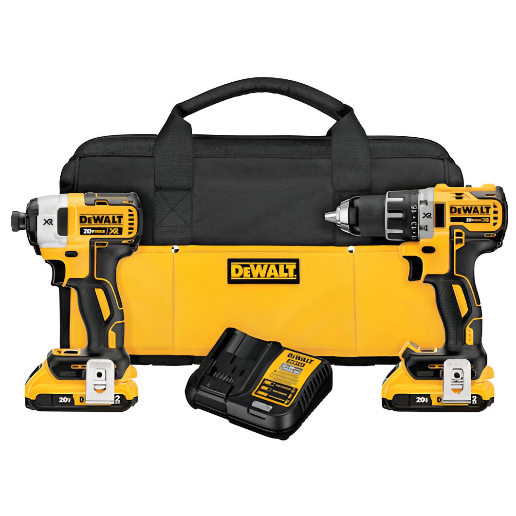 DeWalt 20V MAX* XR® BRUSHLESS CORDLESS COMPACT DRILL/DRIVER AND IMPACT DRIVER COMBO KIT